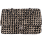 Chanel Quilted Tweed Medium Double Flap Crossbody Bag