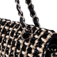 Chanel Quilted Tweed Medium Double Flap Crossbody Bag