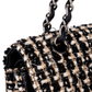 Chanel Quilted Tweed Medium Double Flap Crossbody Bag