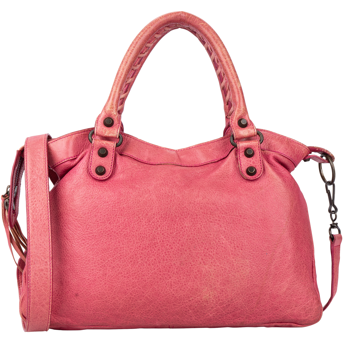 Balenciaga Pink Leather Classic The City Handbag