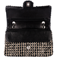 Chanel Quilted Tweed Medium Double Flap Crossbody Bag