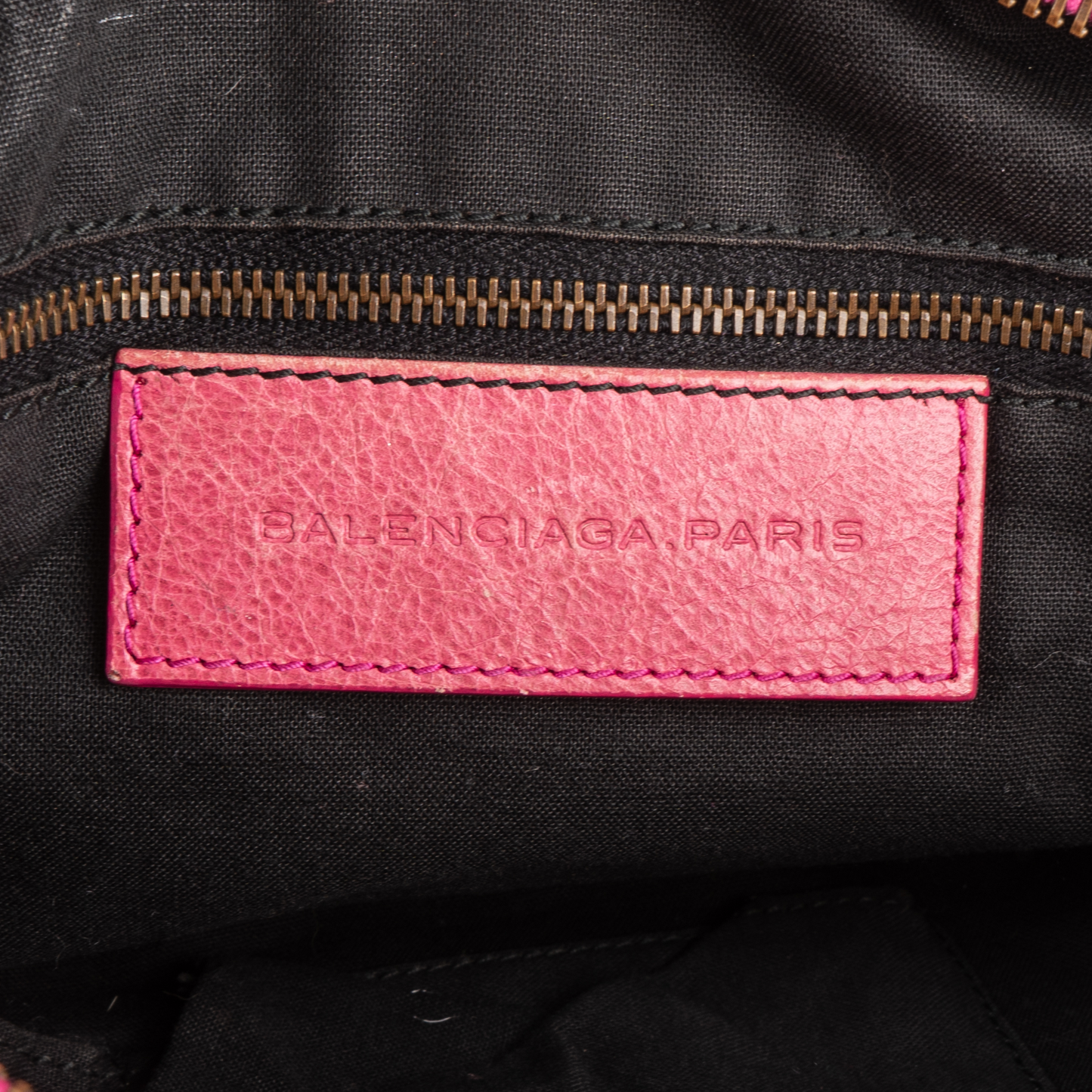 Balenciaga Pink Leather Classic The City Handbag