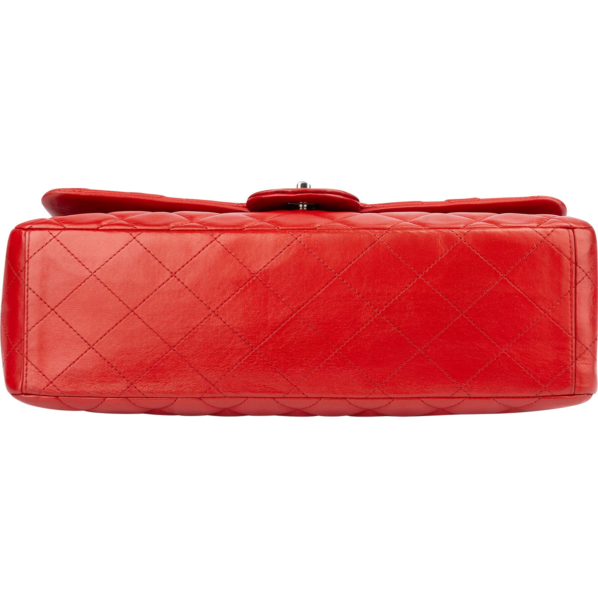 Chanel Quilted Lambskin Palladium Maxi Single Flap Crossbody Bag