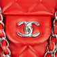 Chanel Quilted Lambskin Palladium Maxi Single Flap Crossbody Bag