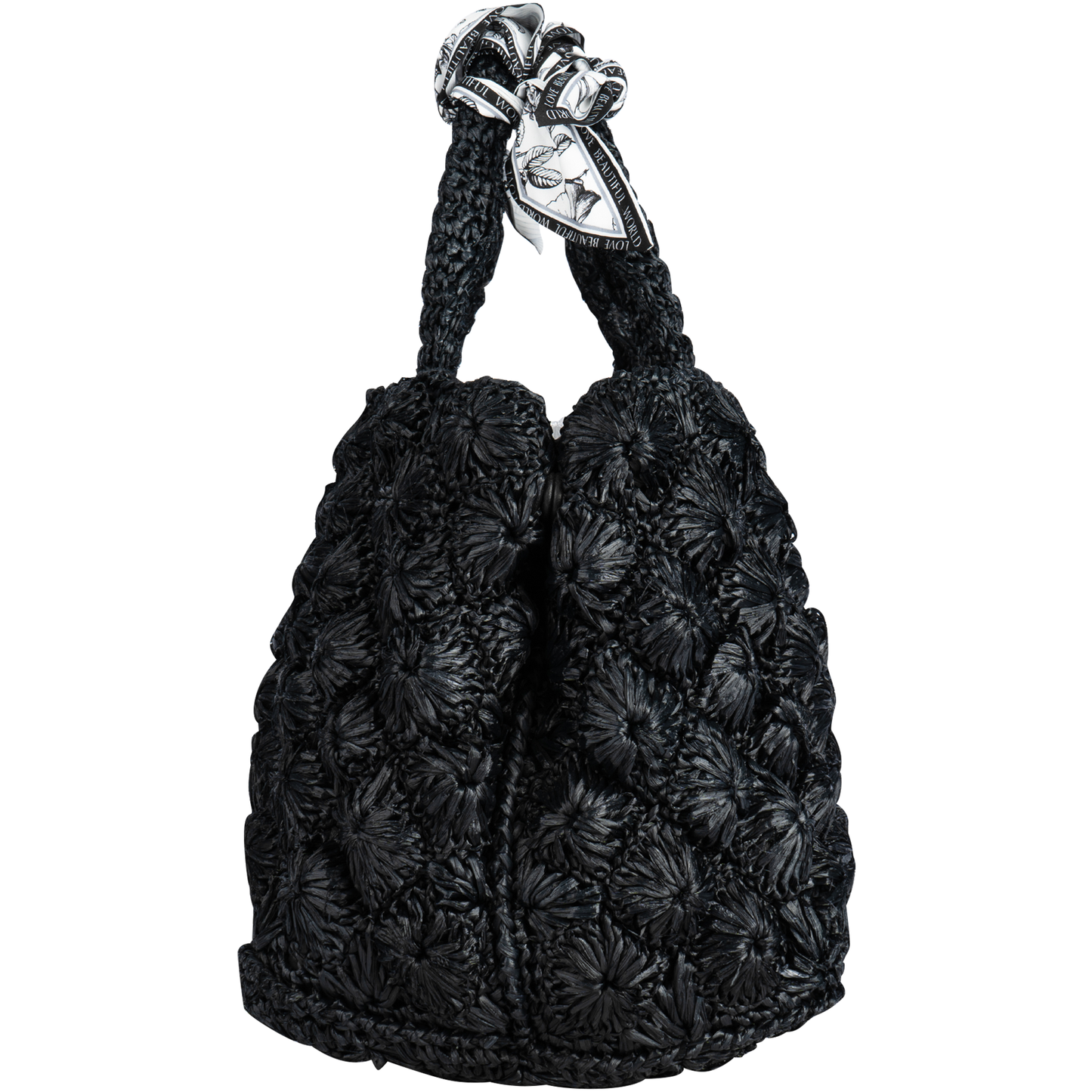 Prada Raffia Bandana Canapa Shopper Bag