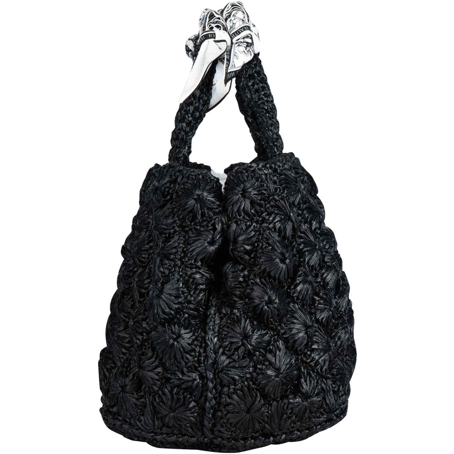 Prada Raffia Bandana Canapa Shopper Bag