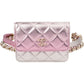 Chanel Quilted Metallic Lambskin Waist Crossbody Bag
