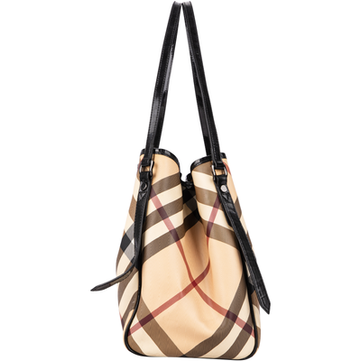 Burberry Nova-Check Monogram Hobo Canterbury Shoulder Bag