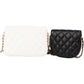 Chanel Quilted Lambskin Side Packs Single Flap Crossbody Bag