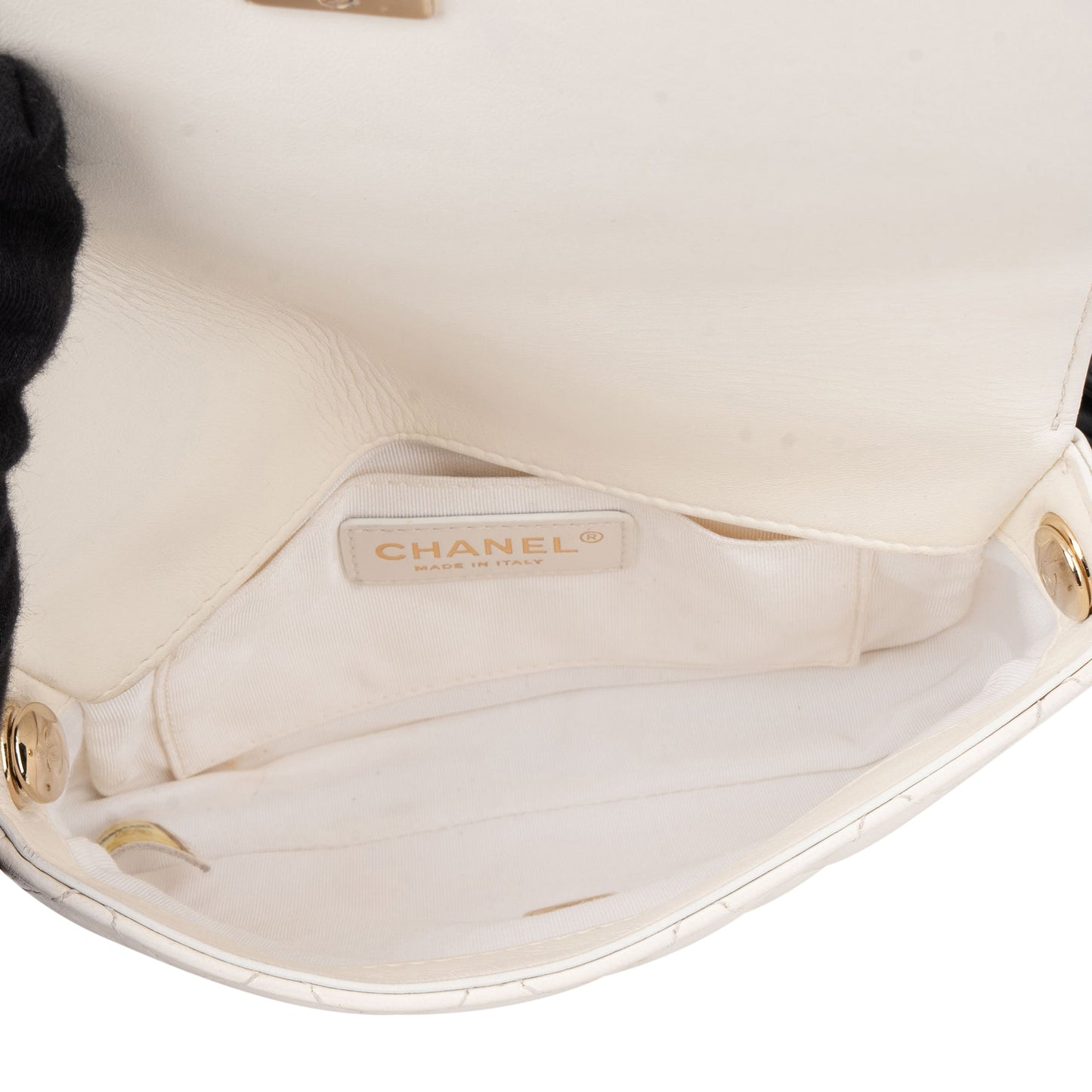 Chanel Quilted Lambskin Side Packs Single Flap Crossbody Bag