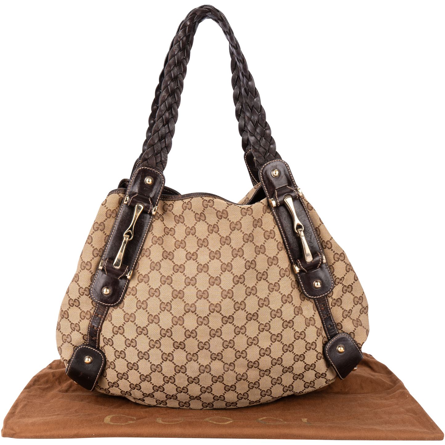 Gucci Monogram GG Pelham Tote Shoulder Bag