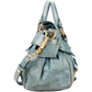 Miu Miu Blue Leather City Handbag