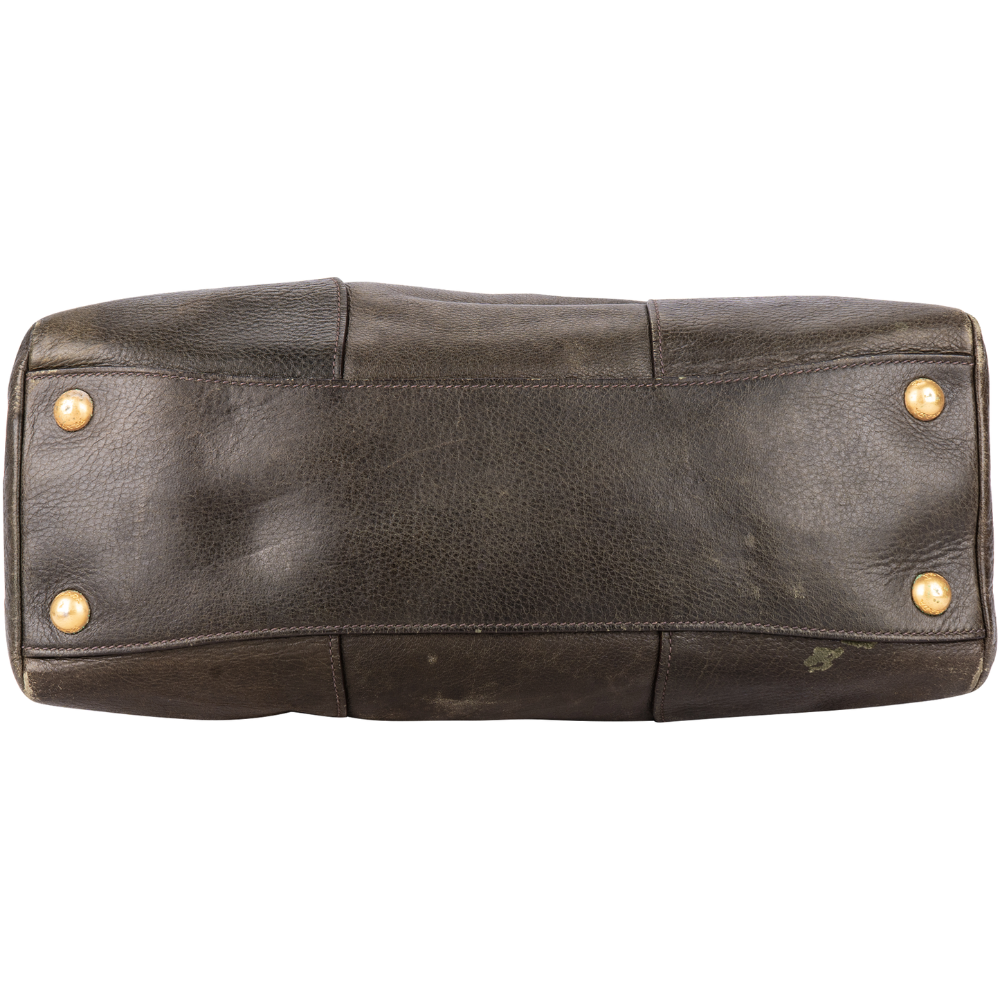 Prada Glace Leather Dome Bowler Bag