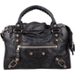 Balenciaga Black Leather The City Handbag
