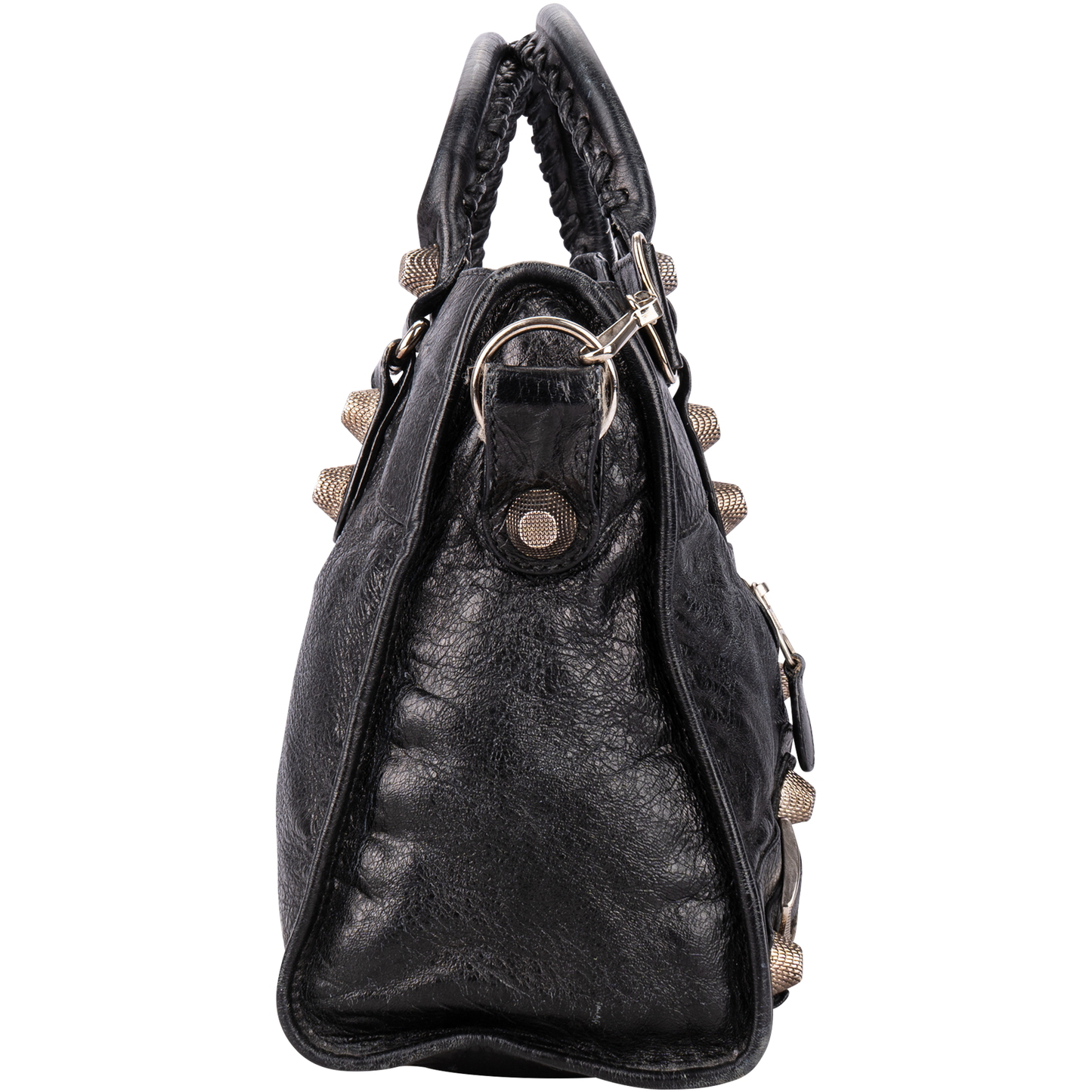 Balenciaga Black Leather The City Handbag