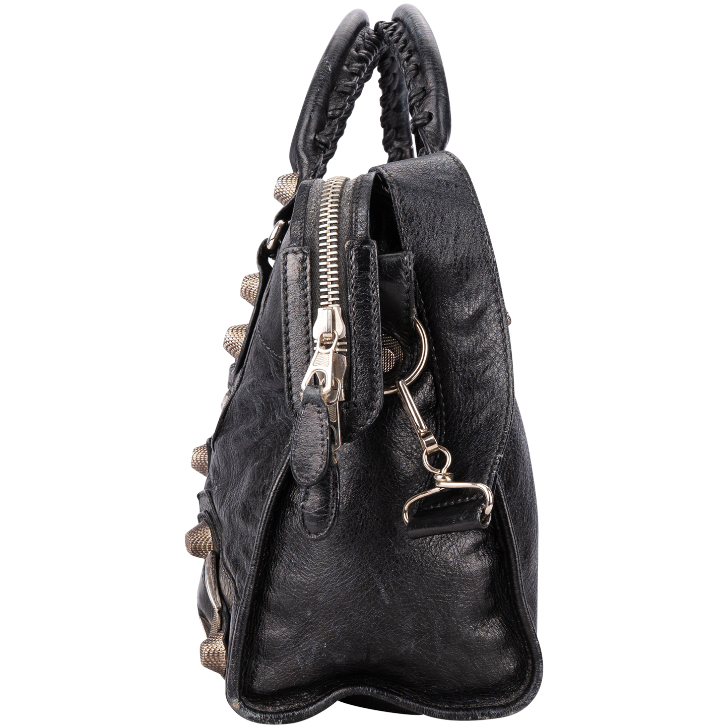 Balenciaga Black Leather The City Handbag