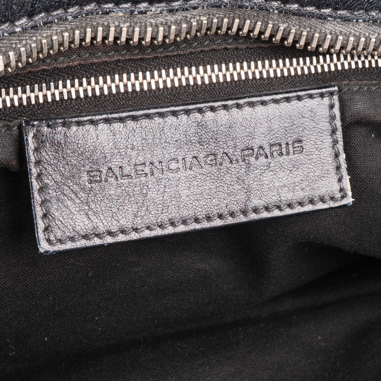 Balenciaga Black Leather The City Handbag