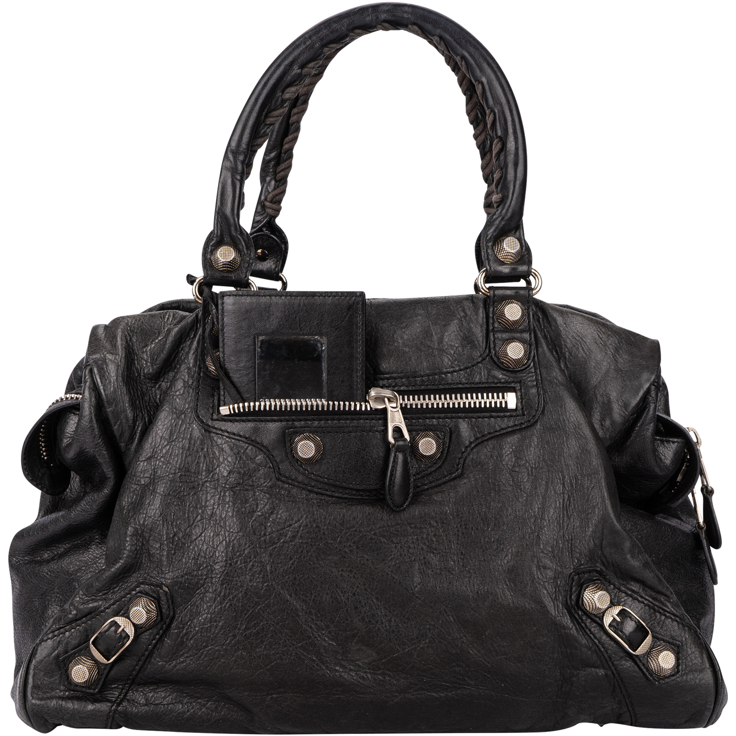 Balenciaga Black Leather Giant 21 Work Shoulderbag