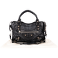 Balenciaga Black Leather The City Handbag