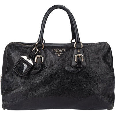 Prada Shimering Leather City Handbag