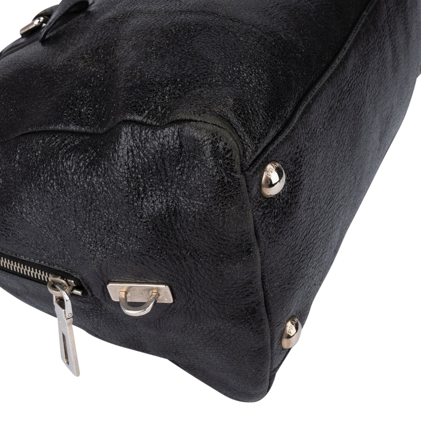 Prada Shimering Leather City Handbag