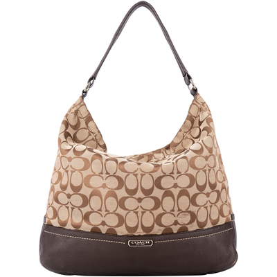 Coach Signature Monogram Park Hobo Shoulderbag