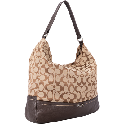 Coach Signature Monogram Park Hobo Shoulderbag