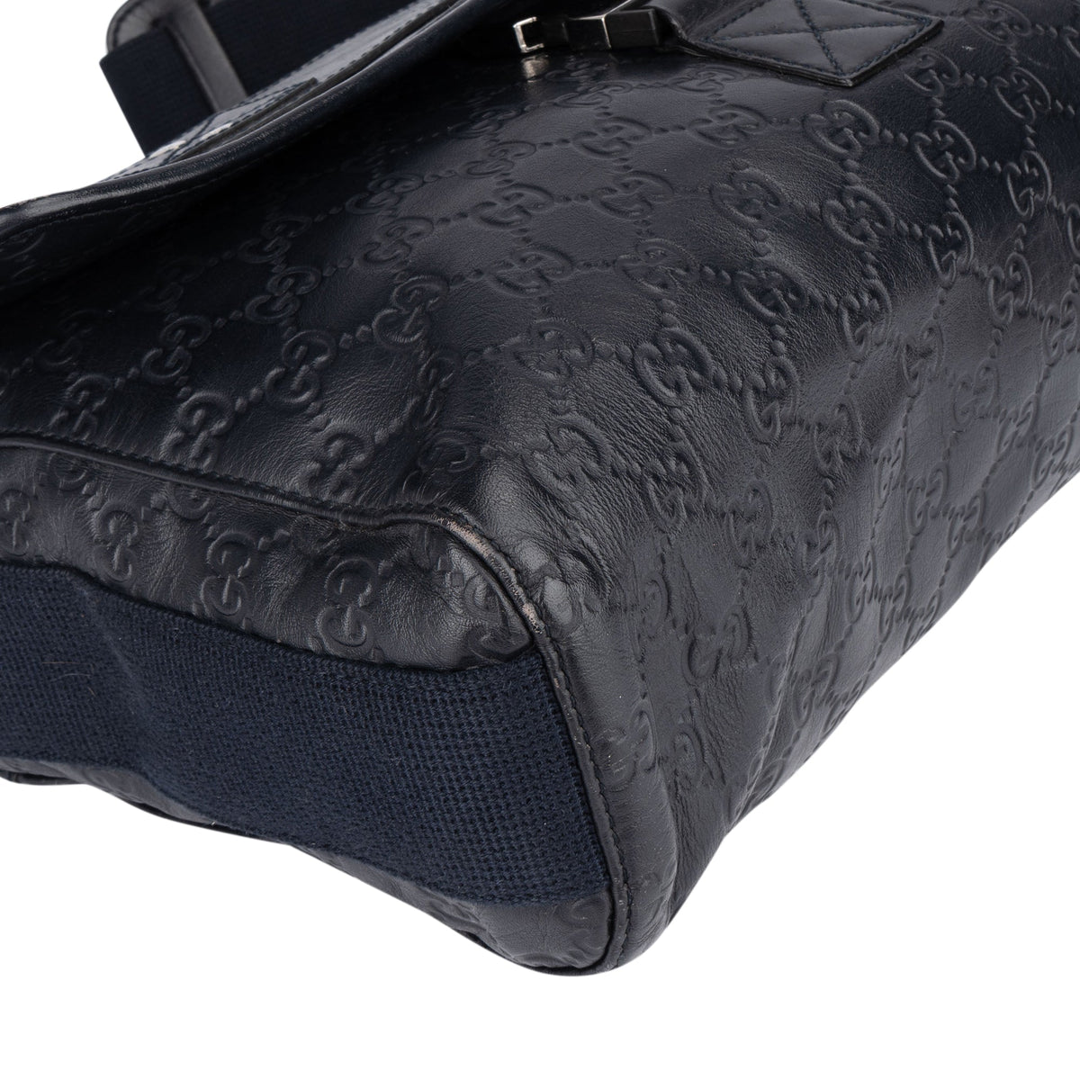 Gucci GG Leather Monogram Sherry Business Messenger Bag