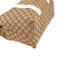 Gucci Monogram GG Canvas Leather Bamboo Woven Handle Shoulder Bag