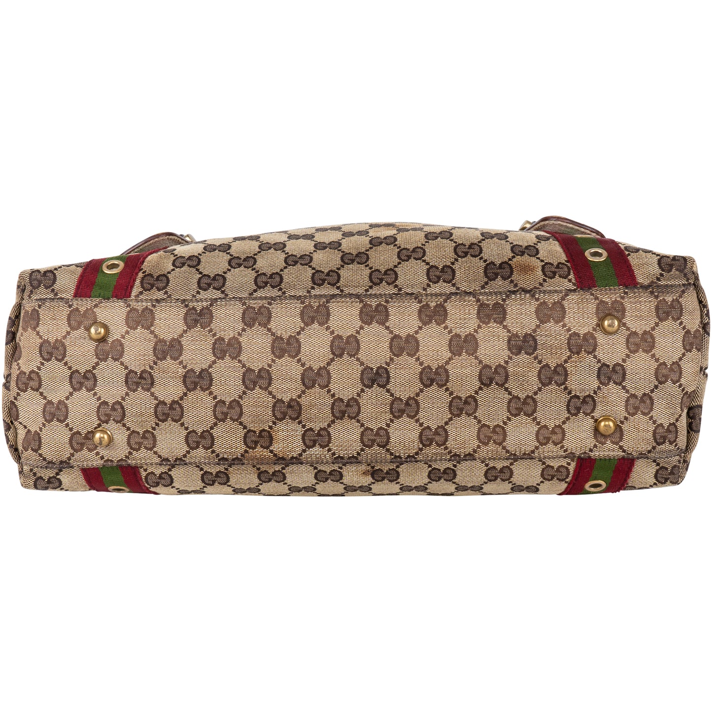 Gucci GG Monogram Grommet Straps Pelham Shoulder Bag