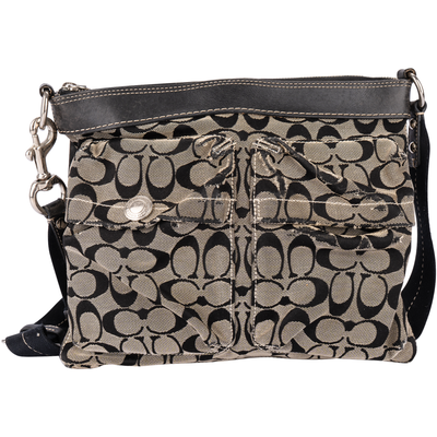 Coach Signature-Schultertasche mit Monogramm