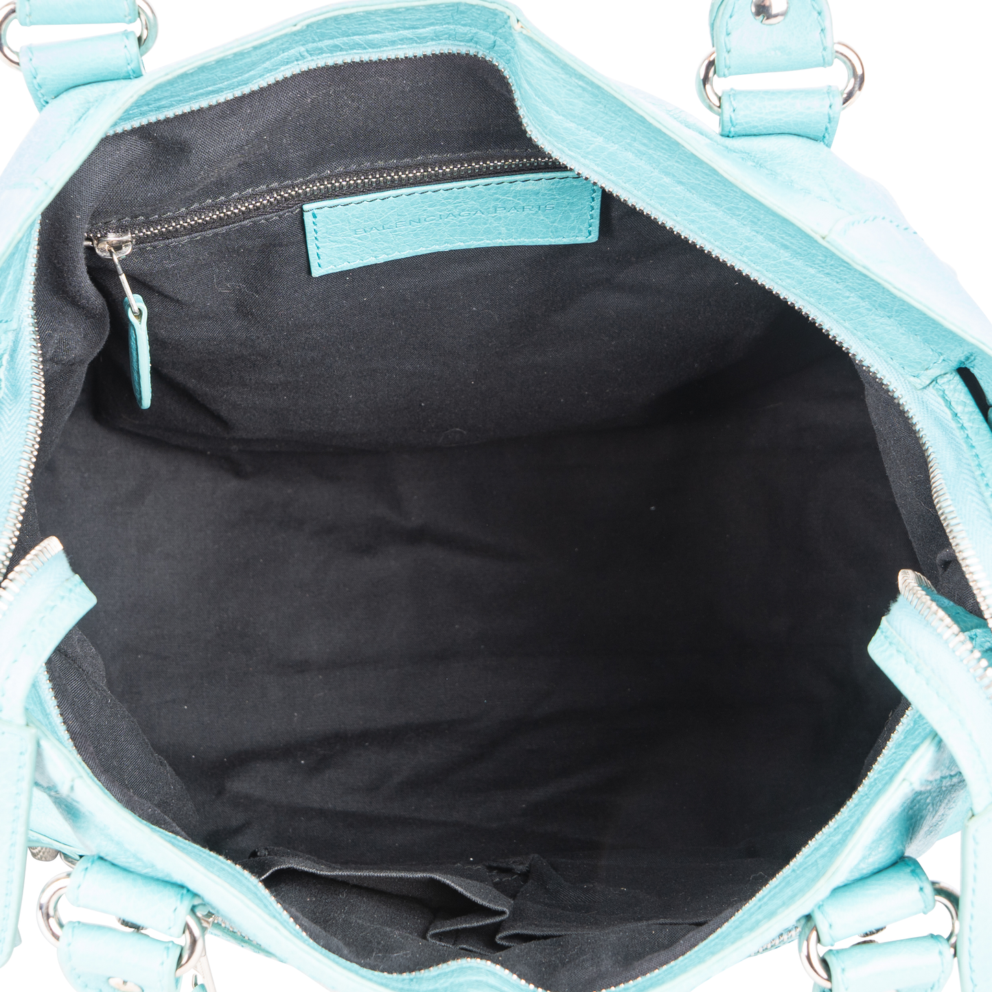 Balenciaga Blue Leather The City Handbag