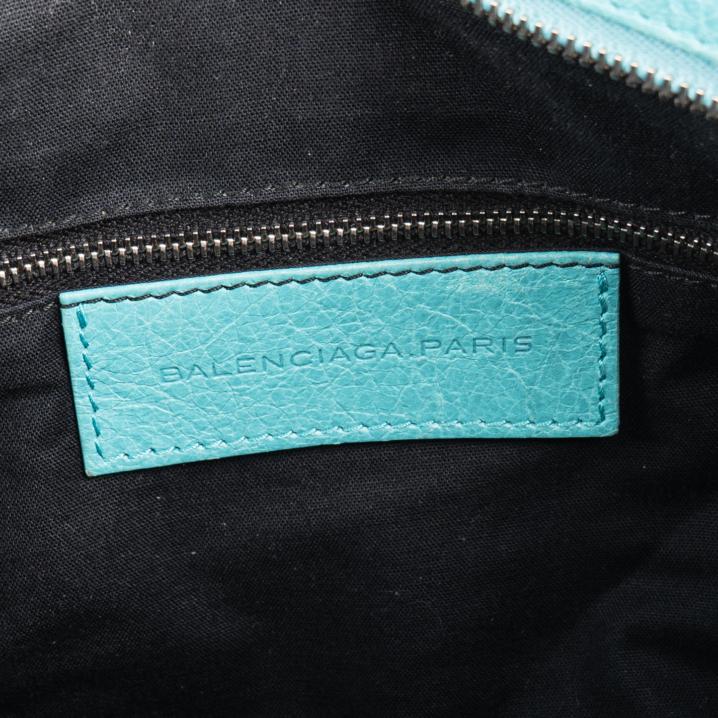 Balenciaga Blue Leather The City Handbag