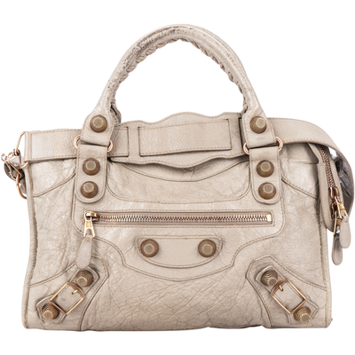 Balenciaga Beige Leather The City Handbag