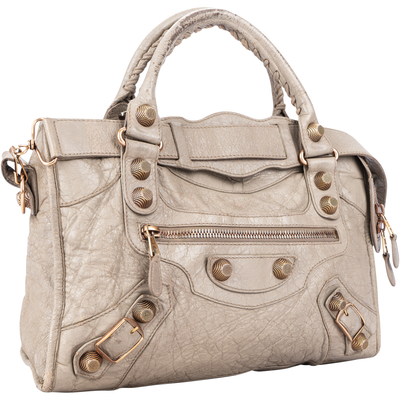 Balenciaga Beige Leather The City Handbag