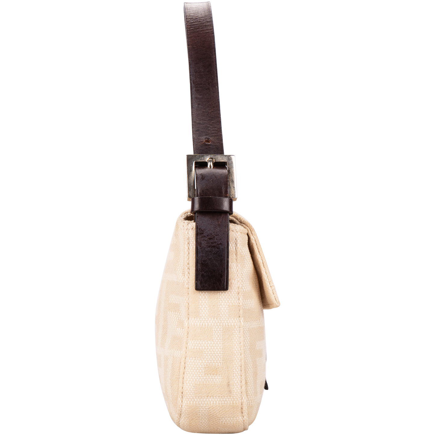 Fendi Monogram Zucca Baguette Shoulder Bag