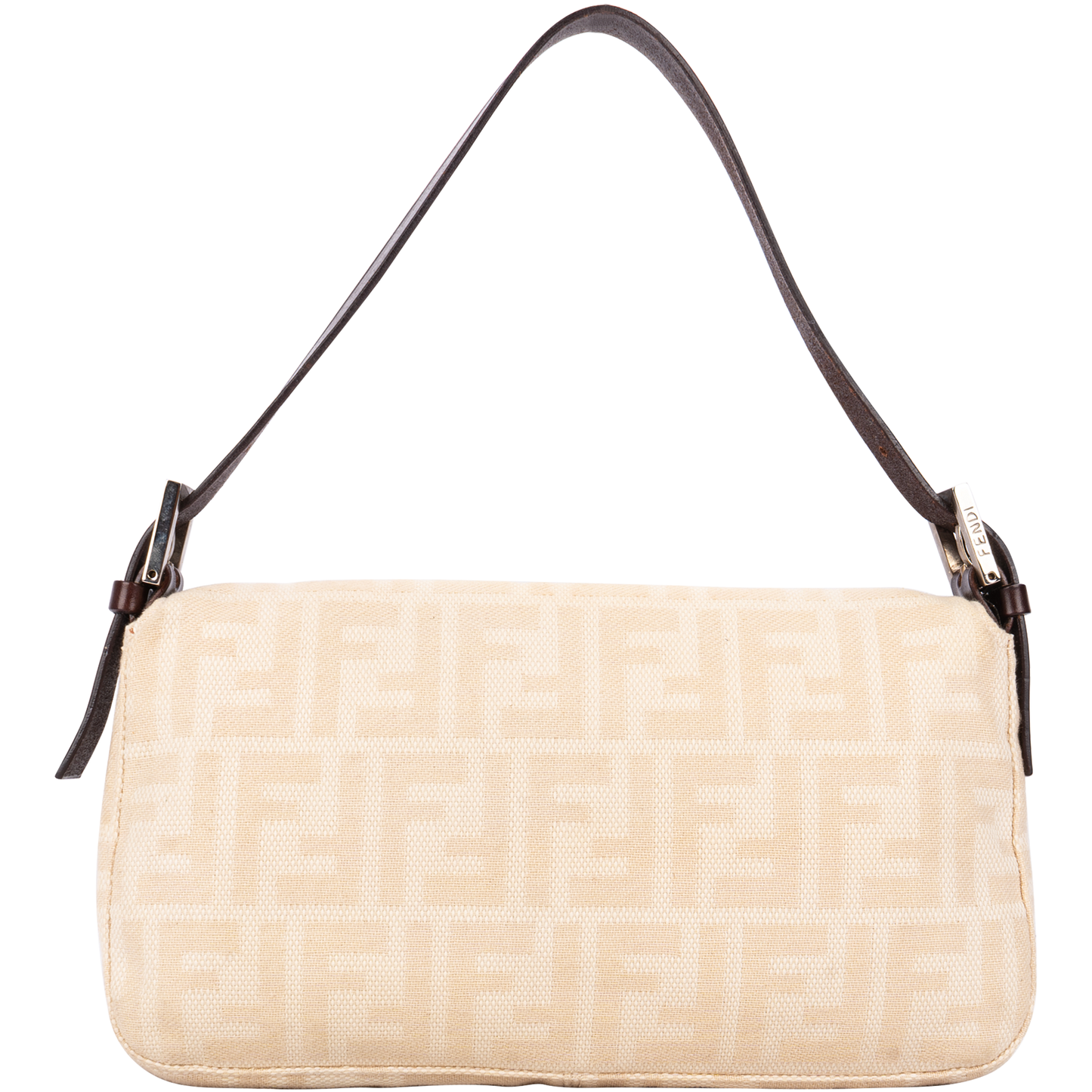 Fendi Monogram Zucca Baguette Shoulder Bag