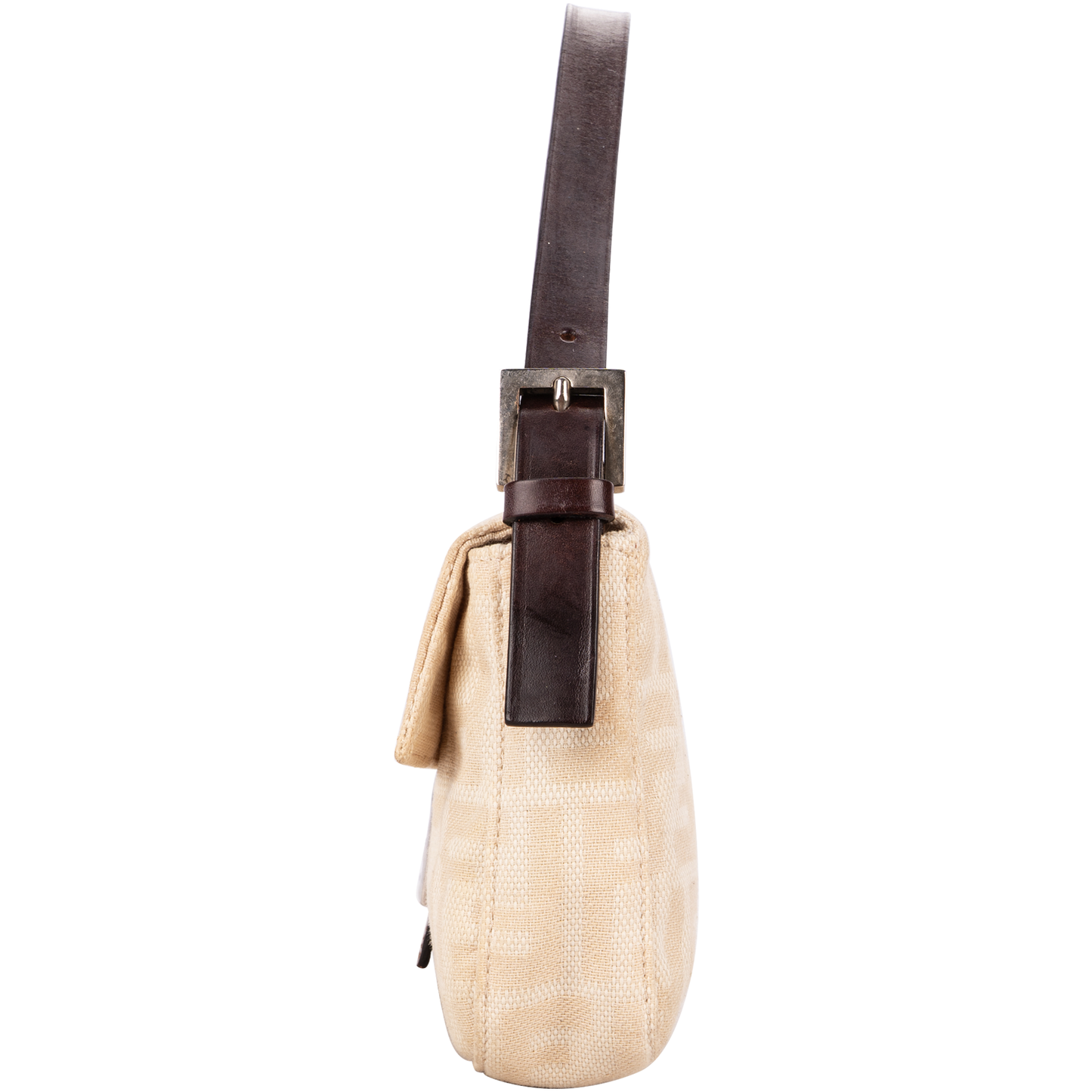 Fendi Monogram Zucca Baguette Shoulder Bag