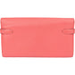 Hermès Pink Chevre Leather Kelly Wallet