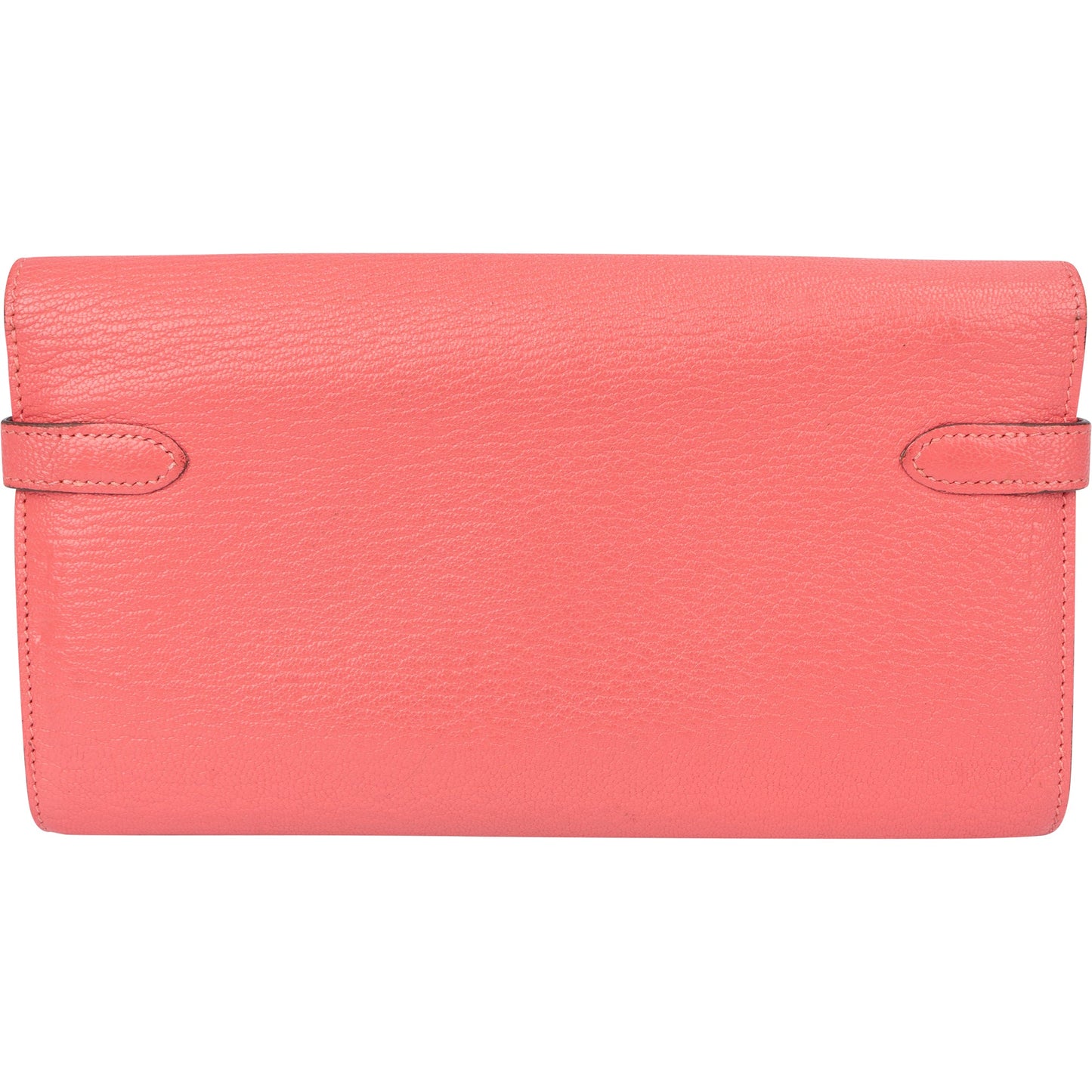 Hermès Pink Chevre Leather Kelly Wallet