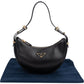 Prada Black Leather Triangle Arqué Shoulder Bag