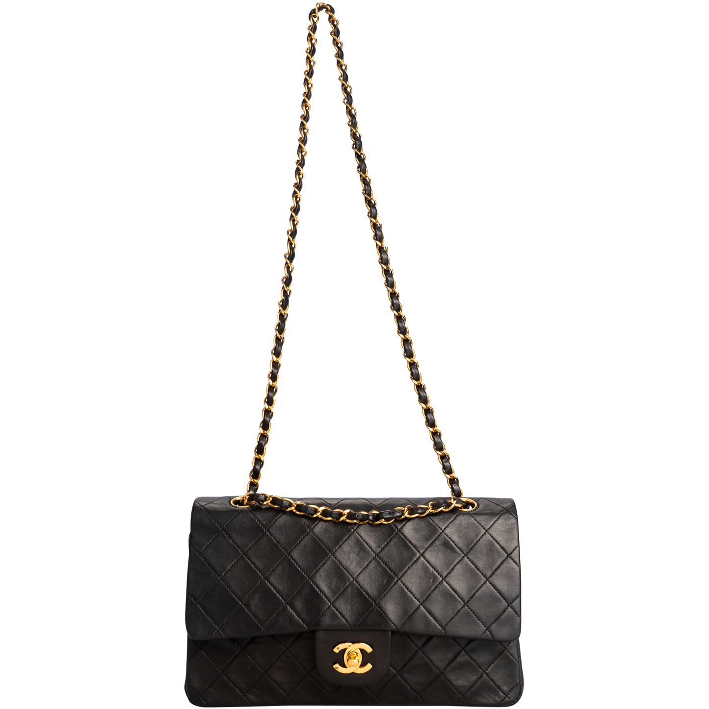 Chanel Quilted Lambskin 24K Gold Medium Double Flap Bag