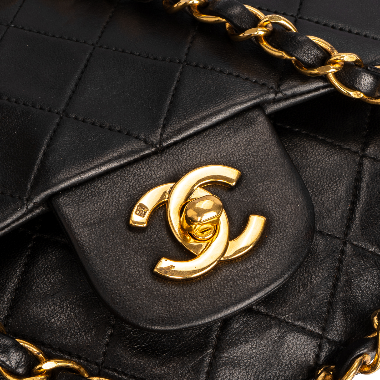 Chanel Quilted Lambskin 24K Gold Medium Double Flap Bag