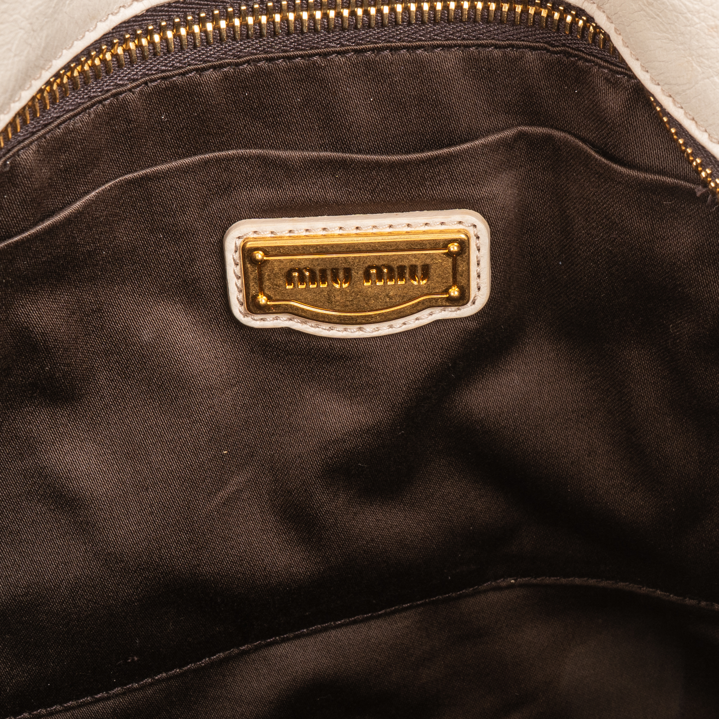 Miu Miu Vitello Lux Leather City Handbag