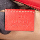 Gucci Red Leather Marmont GG Crossbody Bag