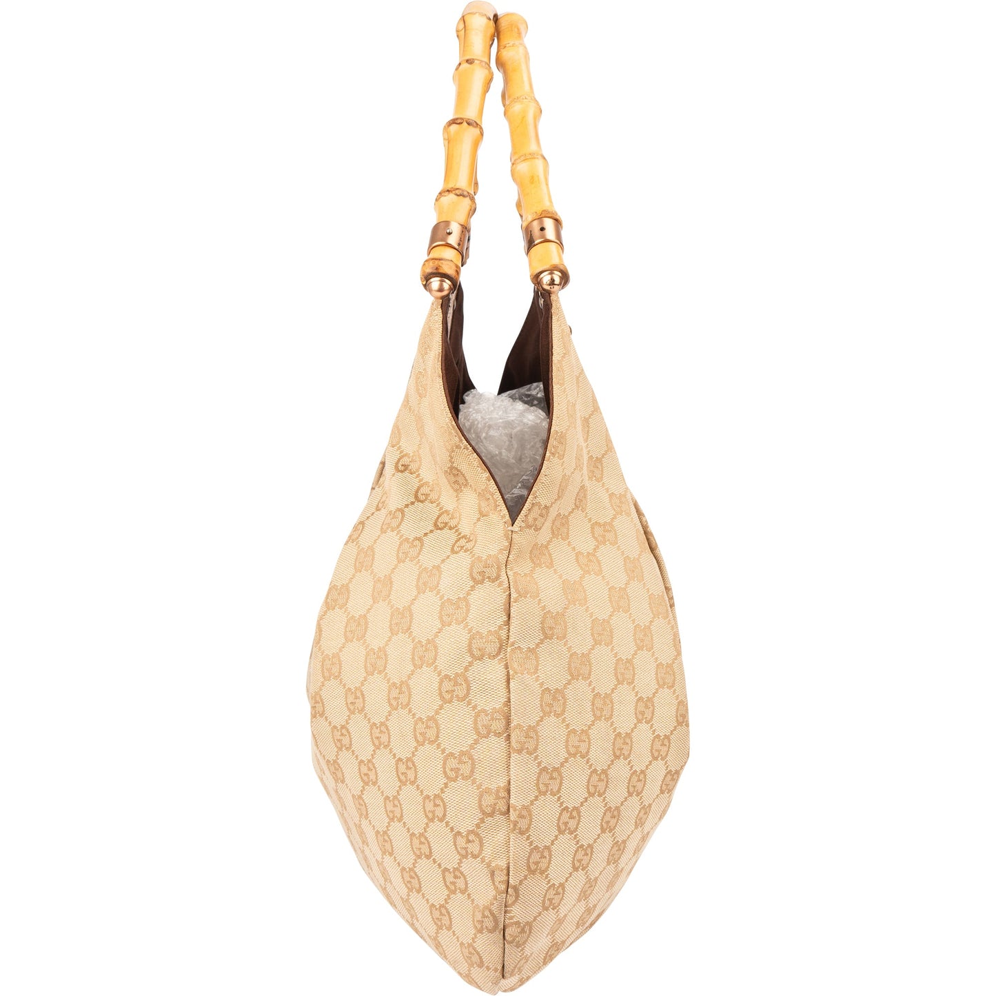 Gucci GG Monogram Bamboo Handbag