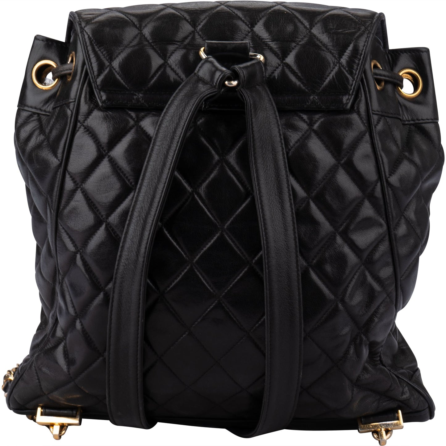 Chanel Quilted Lambskin 24K Gold Backpack