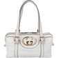 Gucci White Leather GG Handbag