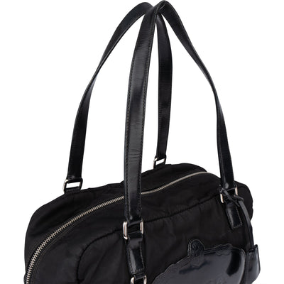 Prada Black Nylon Milano Handbag