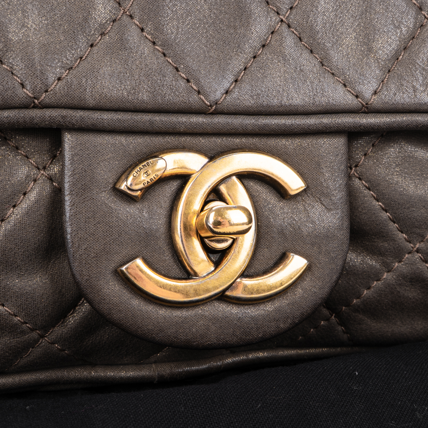 Chanel Quilted Caviar Leather Shiva Easy Flap Shoulder Bag